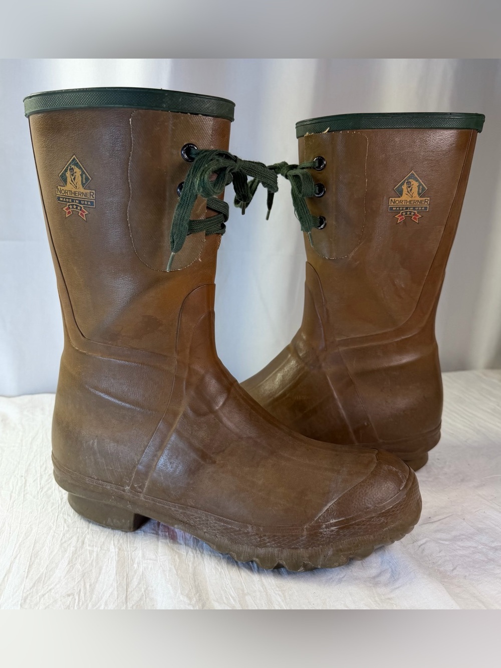 Vintage Northerner Men's sz11.5 Waterproof Brown Rain Snow Boots Made in USA